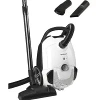 Hanseatic Stofzuiger met Stofreservoir HBVC80012WMC - Superstil - 12 Meter Actieradius - Verstelbare Zuigbuis