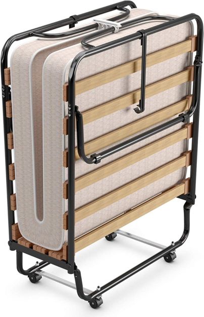 Coast Bed - Opvouwbaar - Tot 120kg. - Incl. Traagschuim Matras - 80 x 190 x 39 cm - Beige