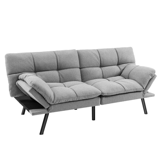 Coast Transformeerbare Slaapbank - Grijs - Linen - 87 x 178 x 82 cm - 273 kg Draagkracht