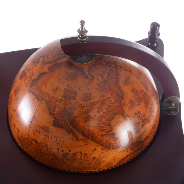 Globusable Wereldbol Wijnrek – Minibar & Flessenrek – Huishoudelijk – 70 x 45 x 88 cm