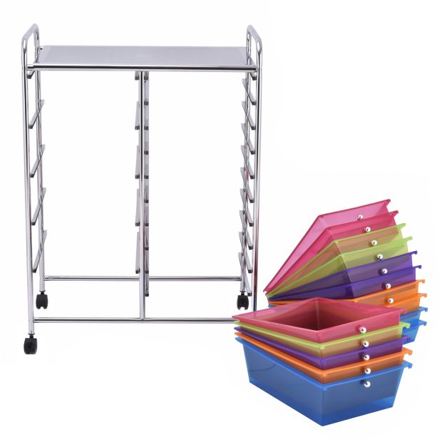 Coast Rolltrolley – 15 Laden – max. 10 kg – 63 x 37 x 87 cm – Zwart