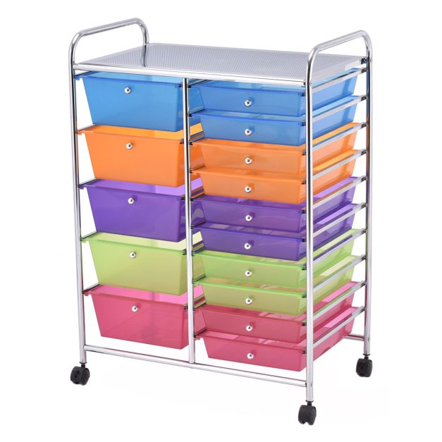 Coast Rolltrolley – 15 Laden – max. 10 kg – 63 x 37 x 87 cm – Zwart