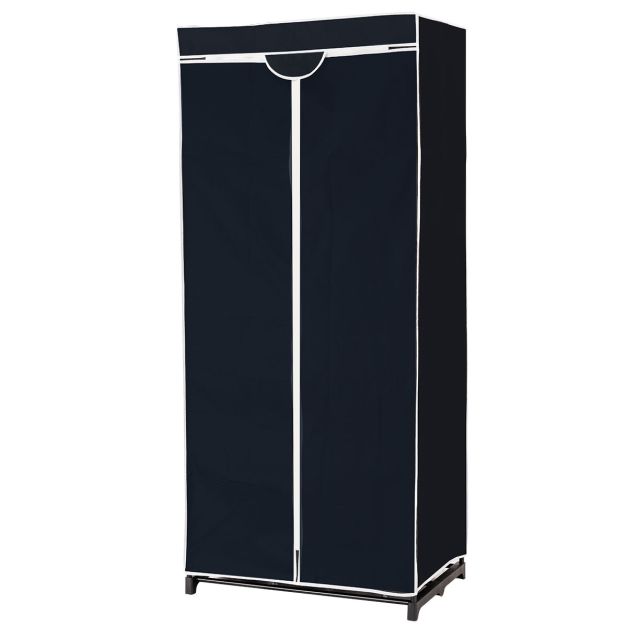 Coast 75 x 50 x 170 cm kleurkeuze garderobe stofkast met garderobe zwart