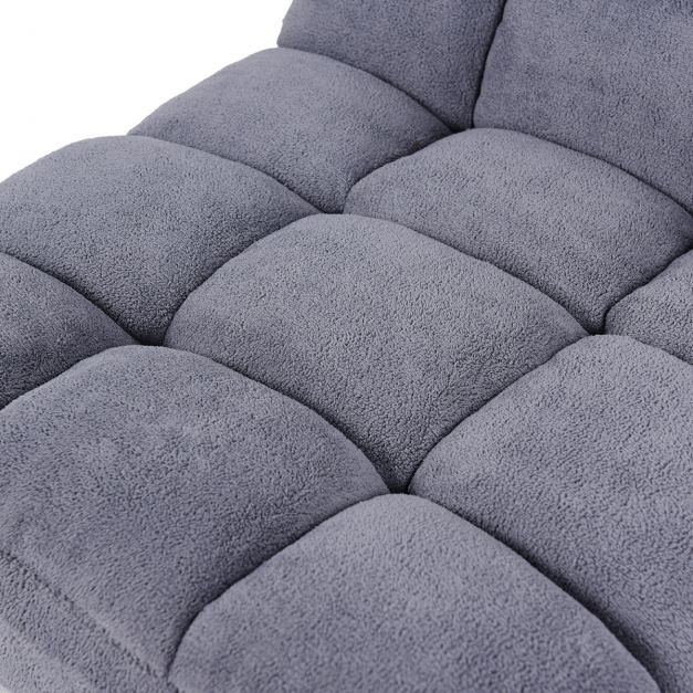 Coast Vloerstoel – Opvouwbaar – Tatami Stijl – 50 x 60 x 55 cm – Grijs