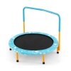 Coast SkyTramp 91.50cm Kids Trampoline Mini Rebounder Oranje met Volledige Handrail