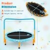 Coast SkyTramp 91.50cm Kids Trampoline Mini Rebounder Oranje met Volledige Handrail
