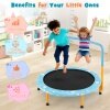 Coast SkyTramp 91.50cm Kids Trampoline Mini Rebounder Oranje met Volledige Handrail