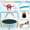 Coast SkyTramp 91.50cm Kids Trampoline Mini Rebounder Oranje met Volledige Handrail