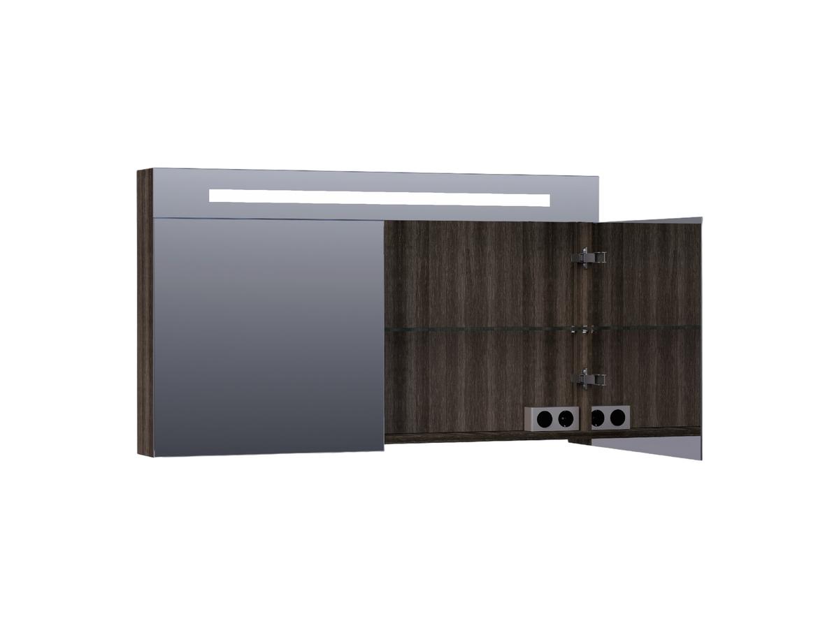 Brauer Double Face Spiegelkast 120 cm Legno Antracite