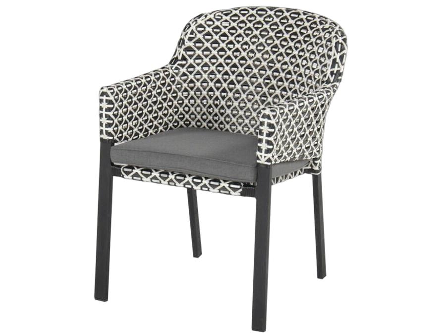 Hartman Kelly Dining Tuinstoel - Rotan - White-Black