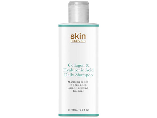Skin Research Daily Shampoo - Collageen en Hyaluronzuur - 250 ml - Transparant