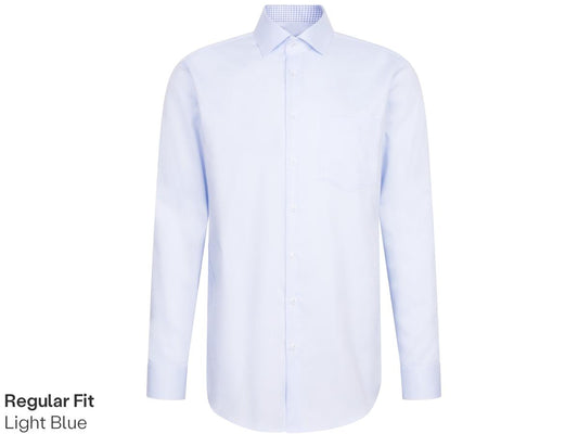Seidensticker New Kent Business Shirt - Slim Fit - Regular Sleeve - maat 39 - Light Blue