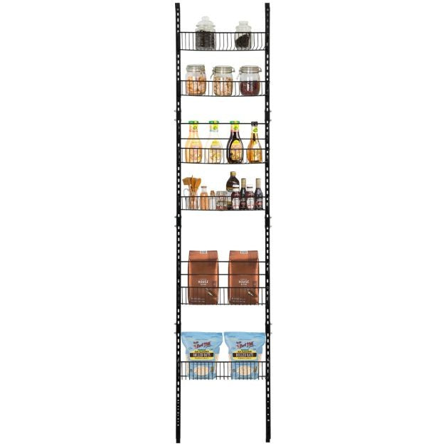 Coast Opslagrek - 6 Laags - 43 x 13 x 196,5 cm - Zwart - Ijzer