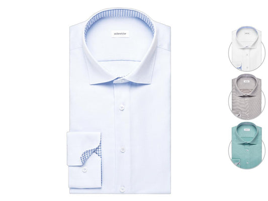 Seidensticker New Kent Business Shirt - Maat M - Wit - Regular Sleeve Slim Fit