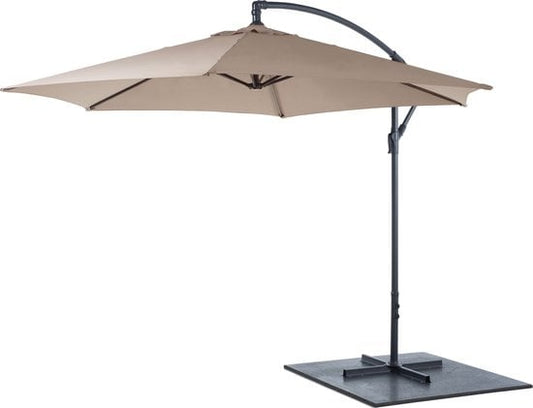 Lifetime Garden Zweefparasol - Parasol - 300 x 300 x 245 CM - Verstelbaar - Taupe