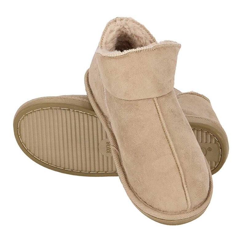 Apollo Dames Pantoffels - Suede - Beige - Maat 39/40