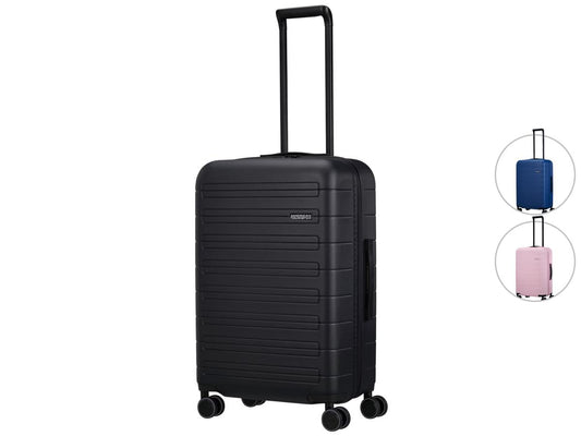 American Tourister Novastream Spinner Trolley - Uitbreidbaar - TSA Slot - maat 67 cm - Dark Slate