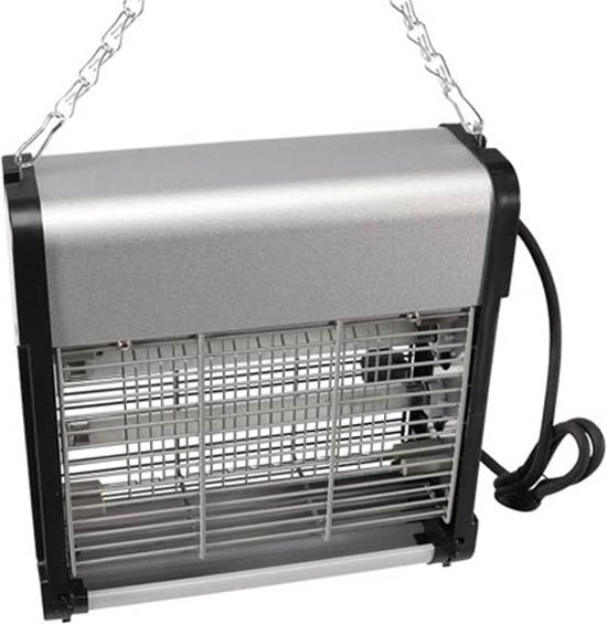Perel Insectenverdelger, elektrisch, spanningsrooster 2800 V, uitneembare opvangbak, 30 m², metaal