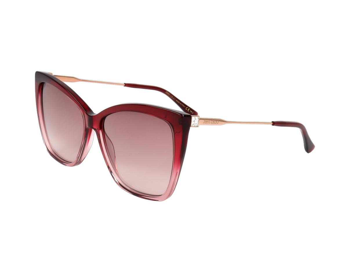 Jimmy Choo Seba/S Zonnebril - Burgundy Shaded - 58-15-145 - Dames