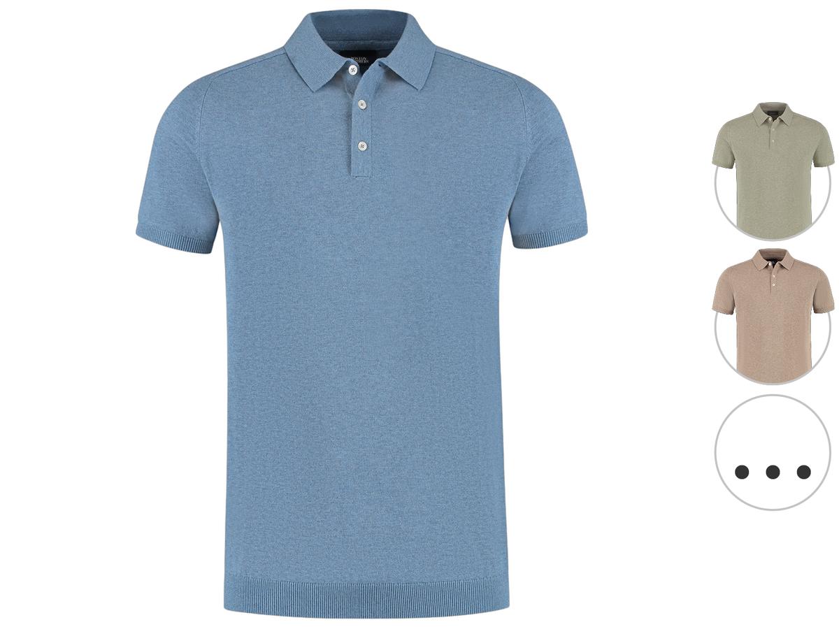 Boston Brothers Gebreid Poloshirt XL Lt Sand BBO36S500-0000-9515