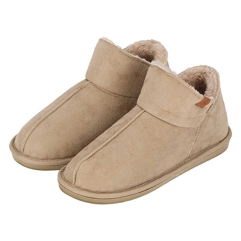Apollo Dames Pantoffels - Suede - Beige - Maat 39/40