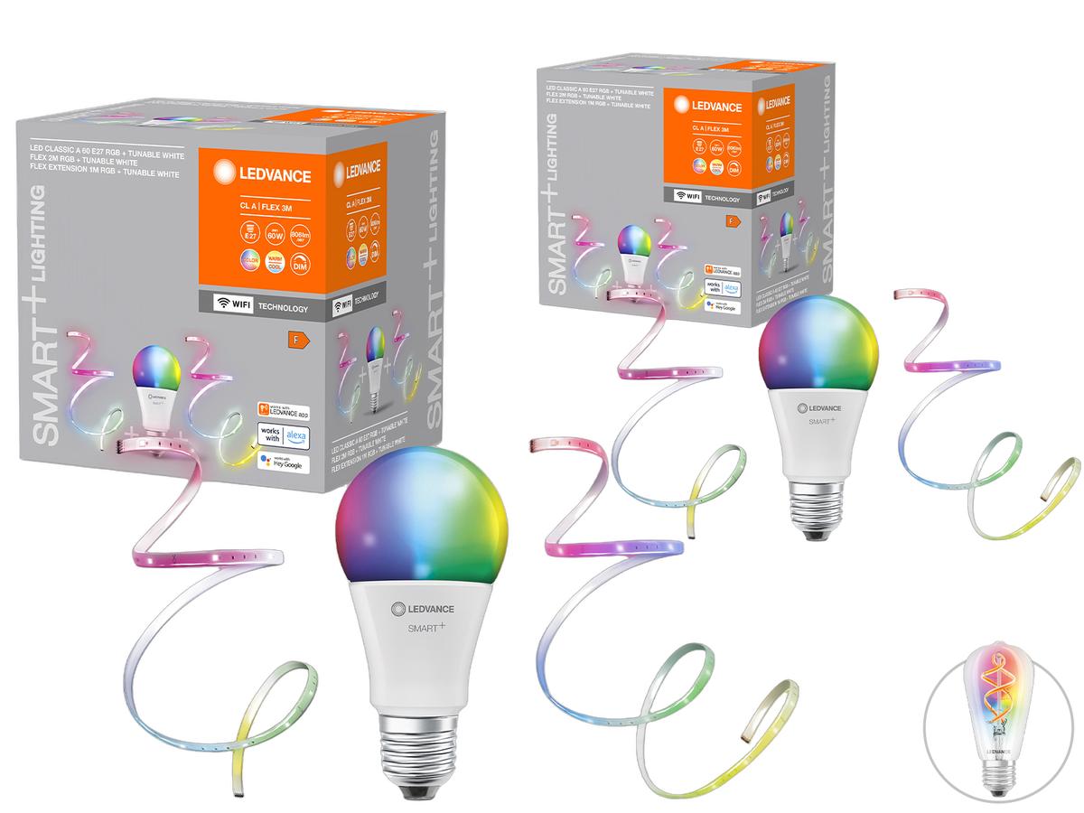 Ledvance Smart+ Wifi Classic E27 Kit - RGBW LED Lampen - 2 Stuks