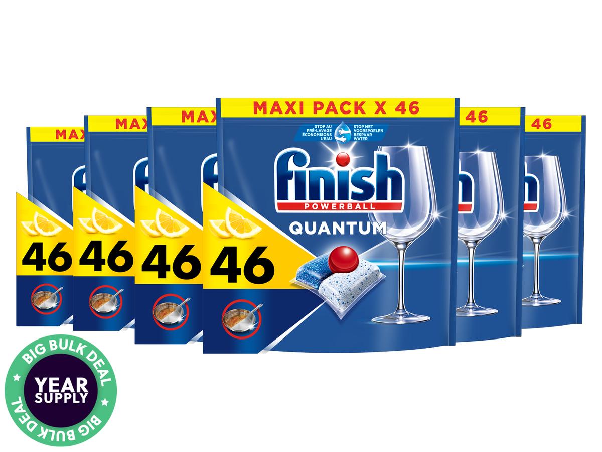 Finish Quantum Lemon Capsules - 6 x 46 Tabletten - 276 stuks