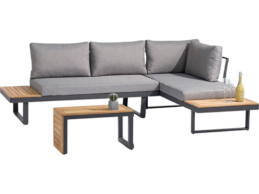 SenS-Line Olympia Loungeset - Multifunctioneel Design - 4-zits - Antraciet