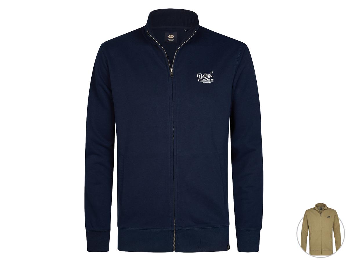 Petrol Industries Vest Navy Blue M-1060-SWC110-5178-S - Heren Sweater Collar Zip Maat M