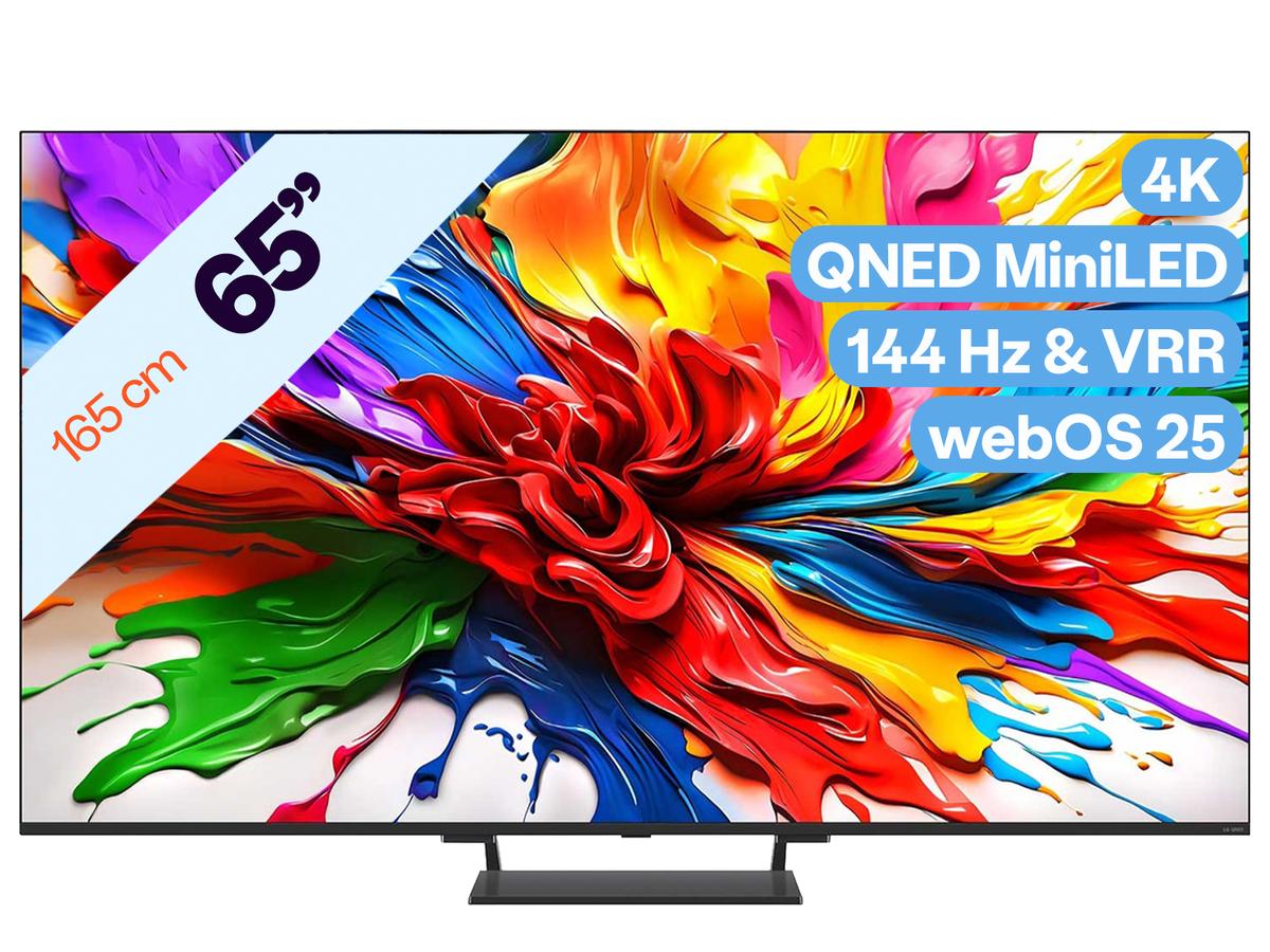 LG 65QNED evo AI MiniLED 4K TV - Full Array Mini-LED - Zwart - 65 inch