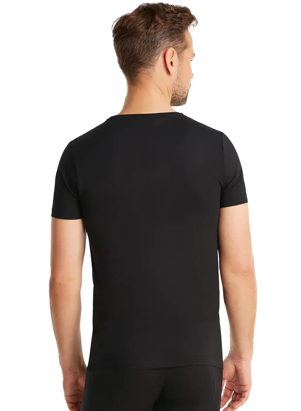 3x Ten Cate – Bamboo Basic Heren T-Shirt – Ronde Hals – Zwart – Maat S