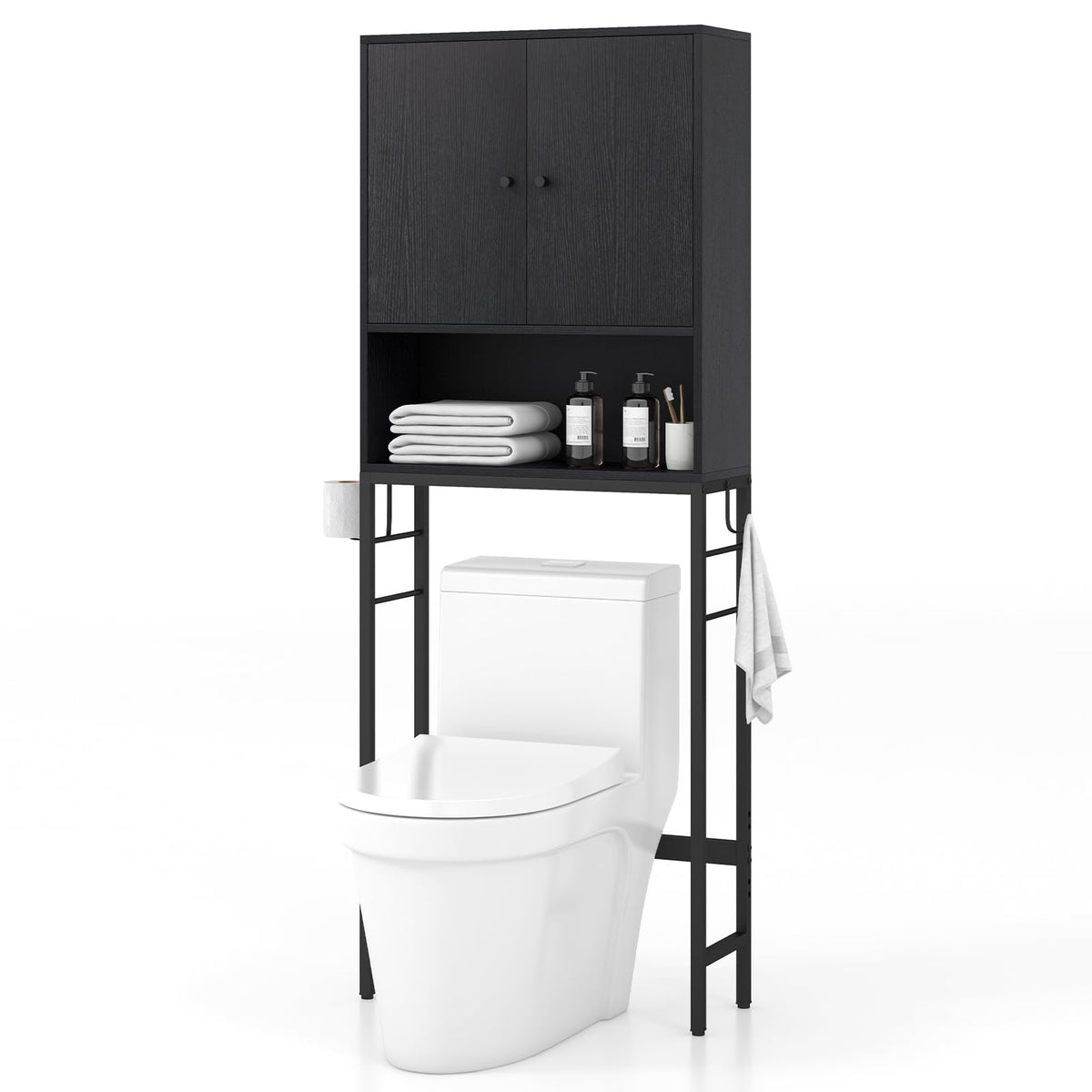 Coast Opbergmeubel voor boven het toilet - Toiletrek met anti-kantelbeveiliging