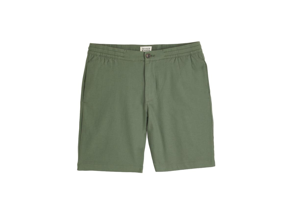 Scotch and Soda Elastic Short Mix 22453 - Olive/Khaki - Maat XXL