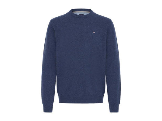 Fq1924 Fqhamilton Gebreide Trui Heren XL Dark Denim Melange