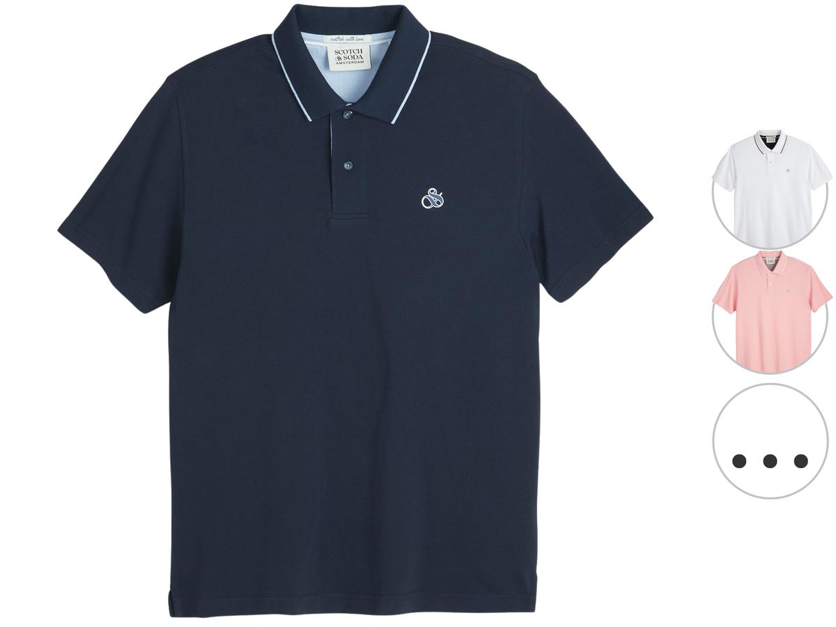 Scotch & Soda Tipped Poloshirt Heren XXL Glacier Ice 482 SSP26VMT-21156