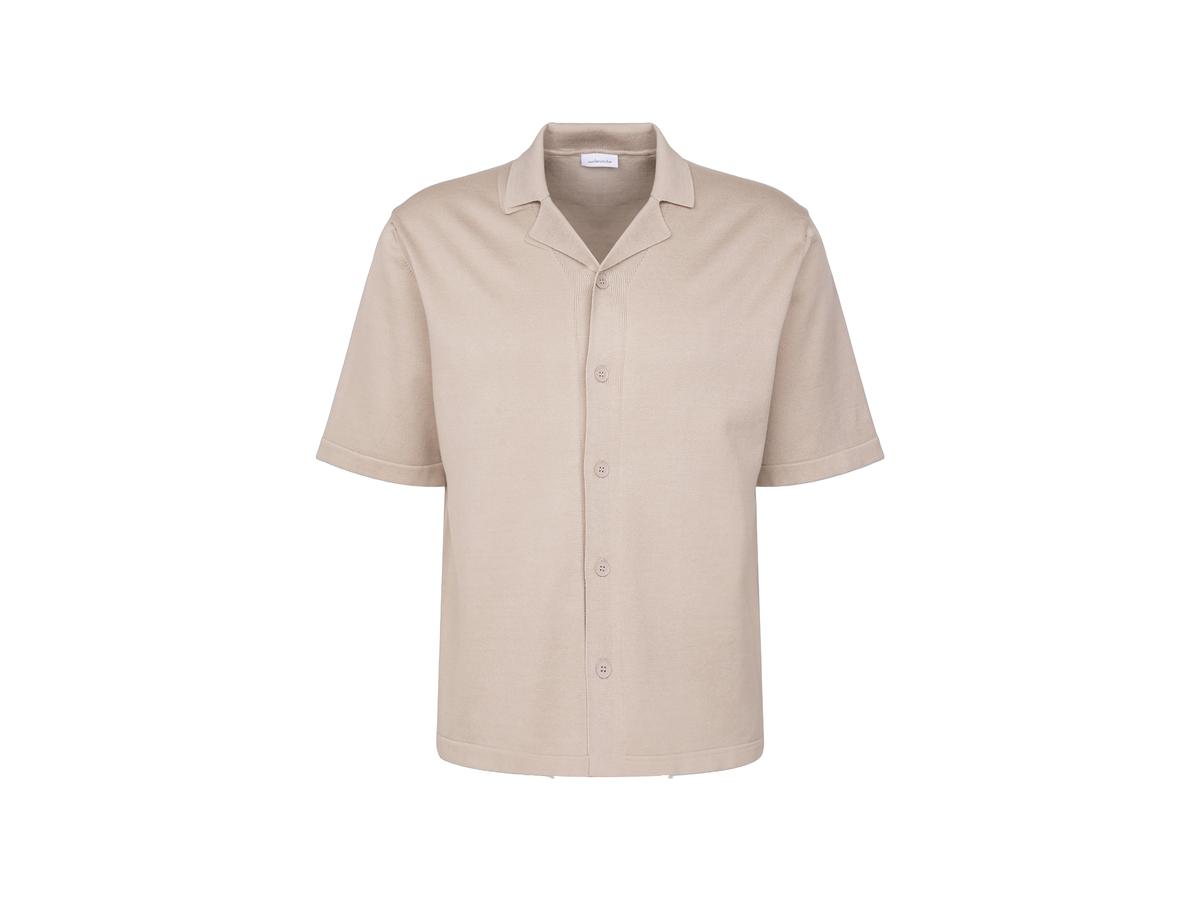 Seidensticker Knitted Hemd - Beige - XXL - Resort Shirt