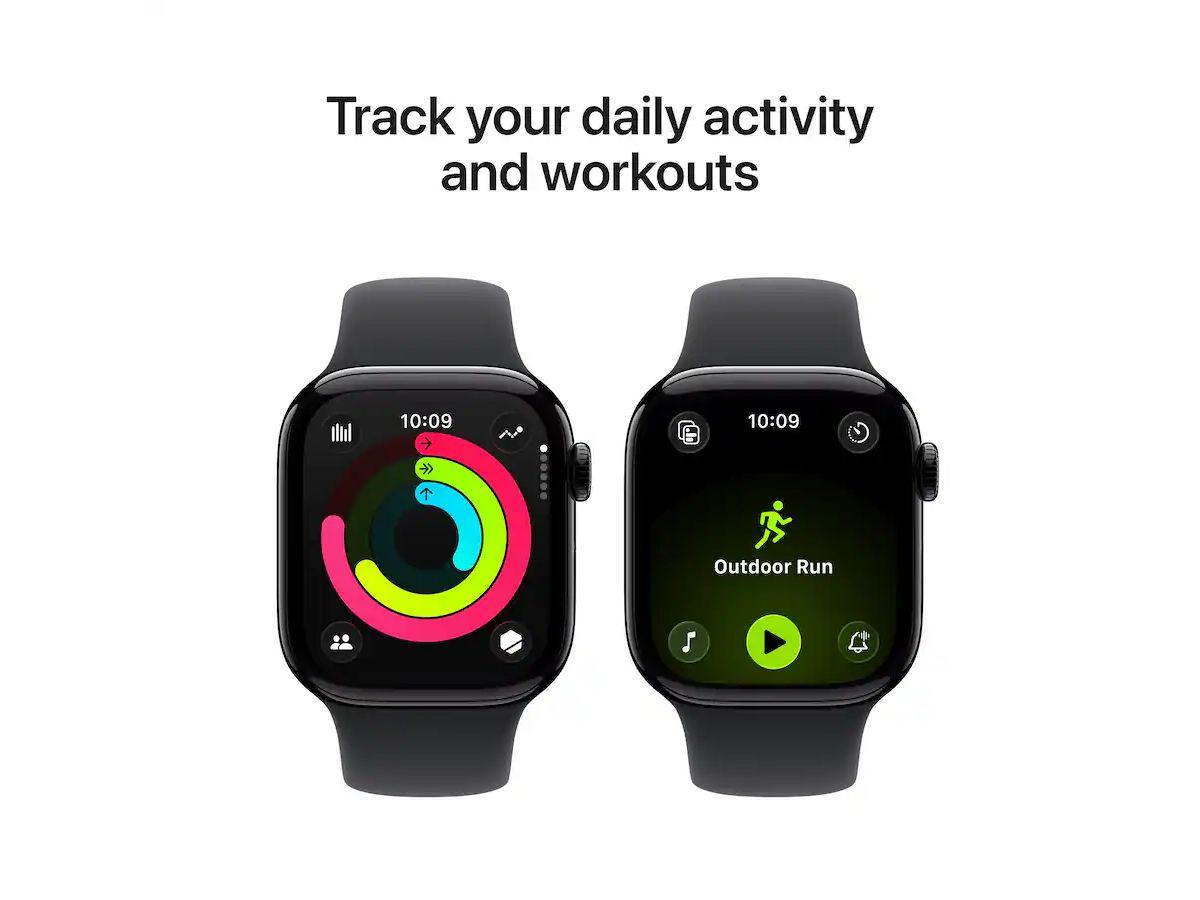 Apple Watch Series 11 GPS - 42 mm - Jet Black Aluminium - S/M