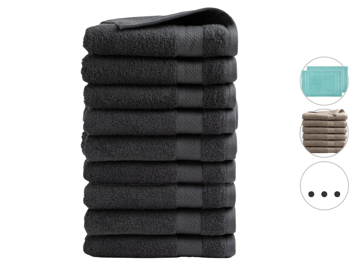 DoubleDry Handdoek Hotel Collectie - Zwart - maat 50x100 - 3 pack