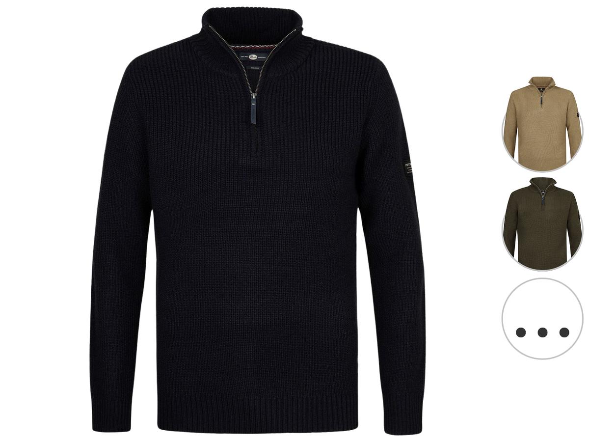 Petrol Industries Pullover - Knitwear Collar - maat M - Deep Black