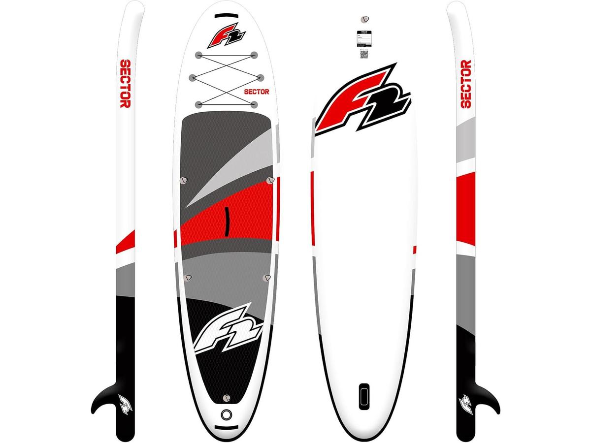 F2 Sector Red Inflatable SUP Board - 350 cm - Rood