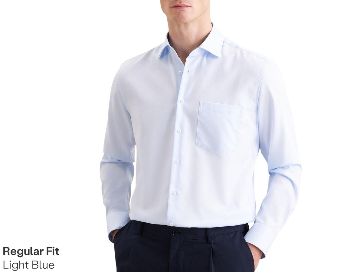Seidensticker New Kent Business Shirt - Slim Fit - Regular Sleeve - maat 39 - Light Blue