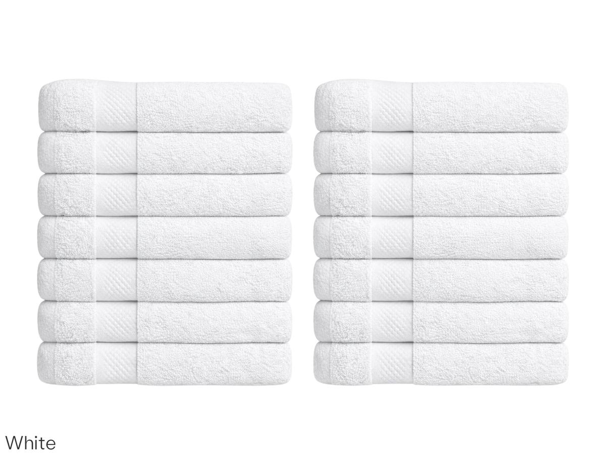 Lotus Handdoek 14x - 50 x 100 cm - Antraciet - Set van 7x 2 stuks 500gr
