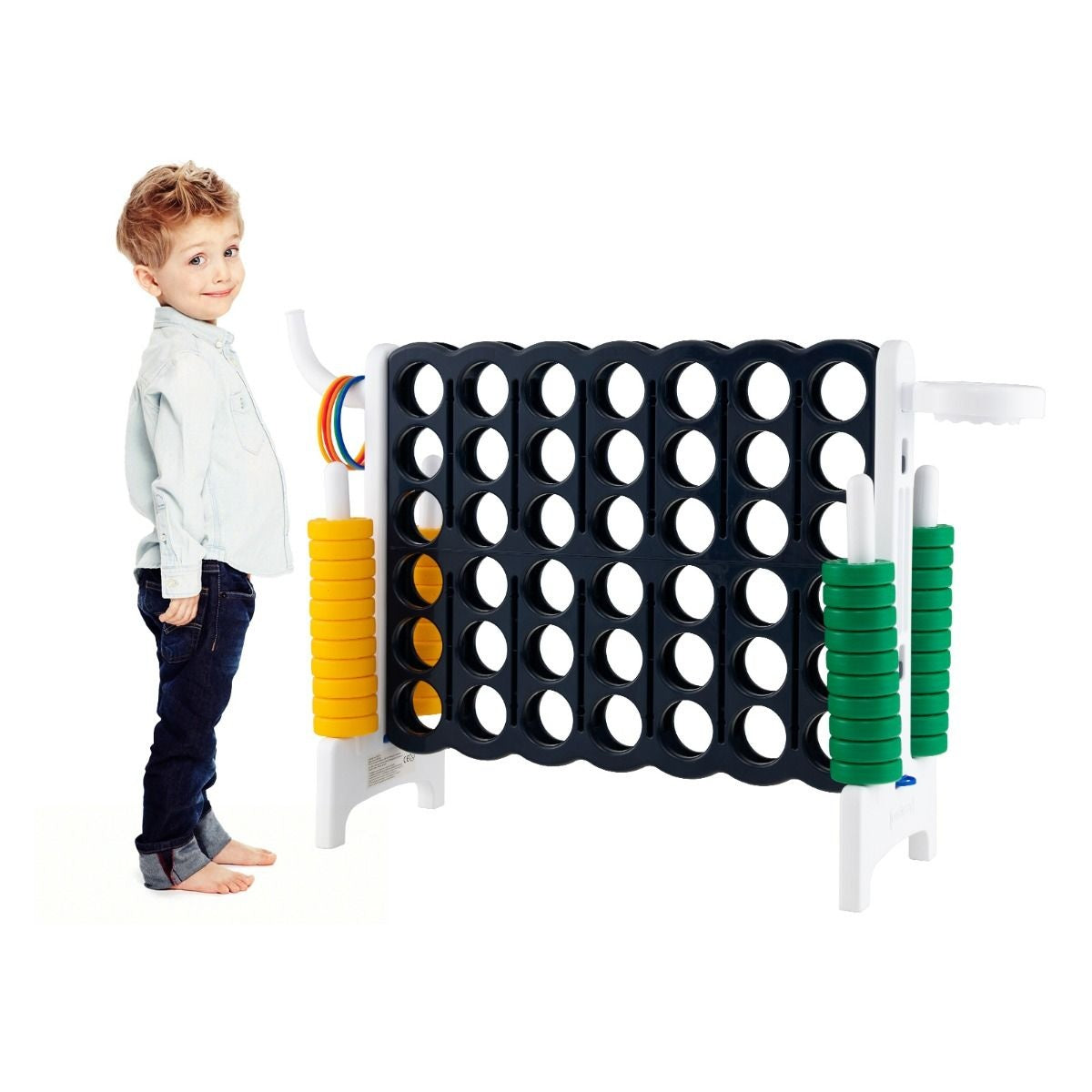 Coast Vier Op Een Rij Speelset - Extra Groot - 74 cm Hoog - Wit