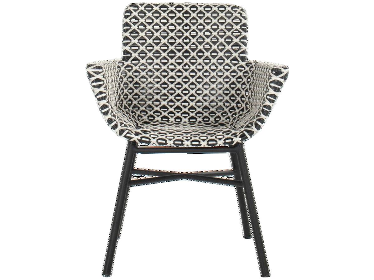 Hartman Athene Dining Tuinstoel - Black White - 58x62x87 cm