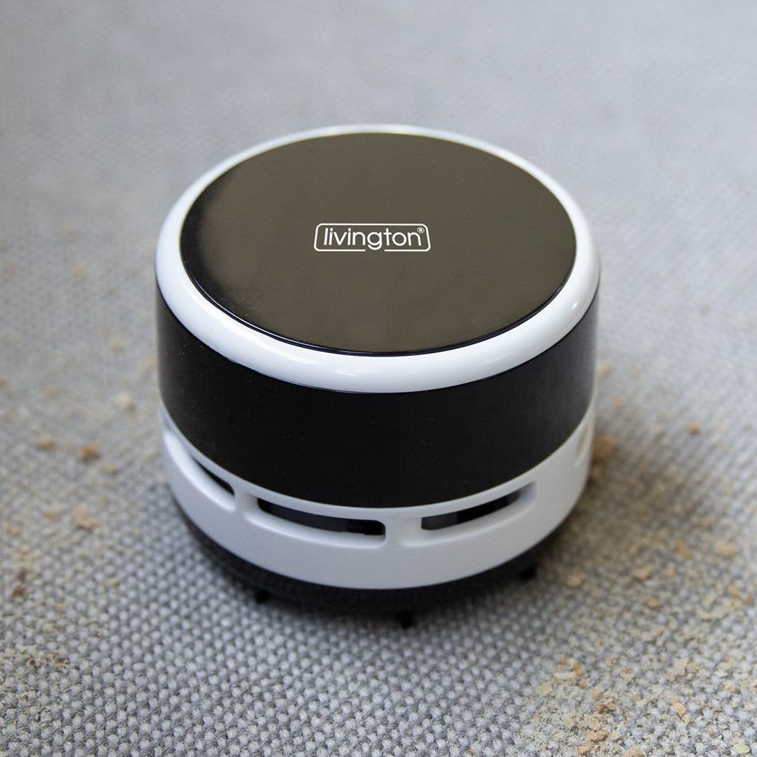 Livington Mini Tafelsauger - Draadloos Gebruik - Compact Formaat - Eenvoudig Schoon te Maken