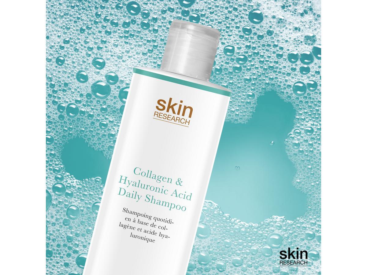 Skin Research Daily Shampoo - Collageen en Hyaluronzuur - 250 ml - Transparant