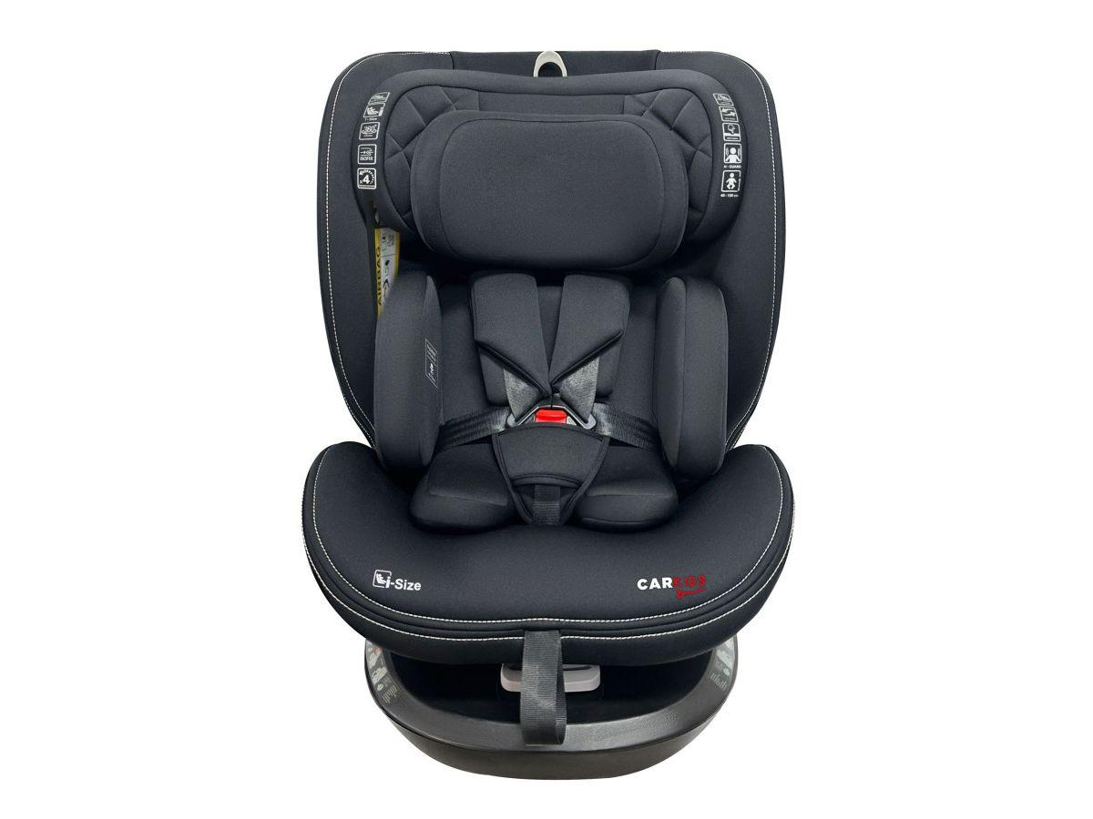Carkids Noa I-Size Autostoeltje - 360° Draaibaar - Isofix + SPS - Zwart