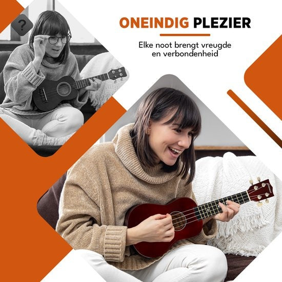 Finesse - Muziekinstrument Starterset - Ukelele - Kailua Model - 21"