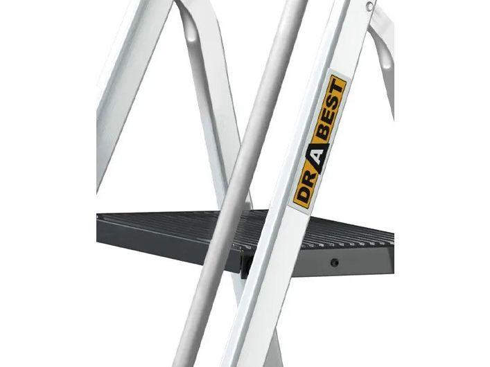 Drabest Tool Tray Ladder - Enkelzijdig - Aluminium - 8 Treden - Met Handrail