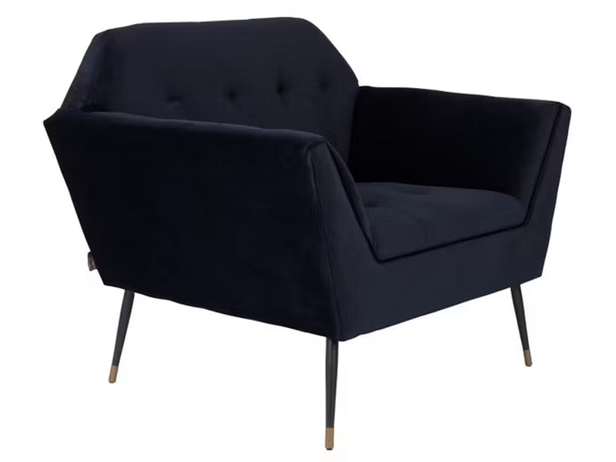Dutchbone Kate Fauteuil - Lounge Chair - Deep Blue - 80x75x85 cm